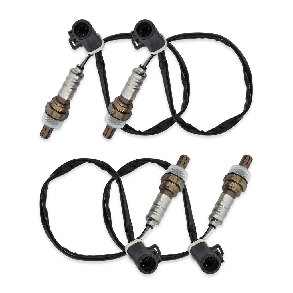 RANSOTO 15717 O2 Oxygen Sensor Downstream Upstream Compatible with 1990-2014 Ford F150 F250 F350 Ranger Escape Explorer Lincoln Mazda Mercury Replaces 15716 15718 Set of 4