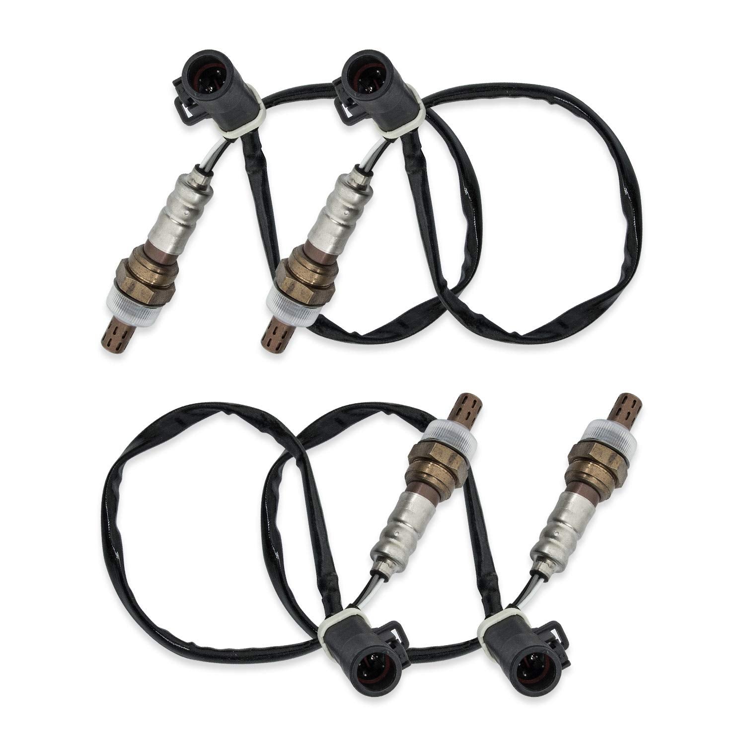 RANSOTO 15717 O2 Oxygen Sensor Downstream Upstream Compatible with 1990-2014 Ford F150 F250 F350 Ranger Escape Explorer Lincoln Mazda Mercury Replaces 15716 15718 Set of 4