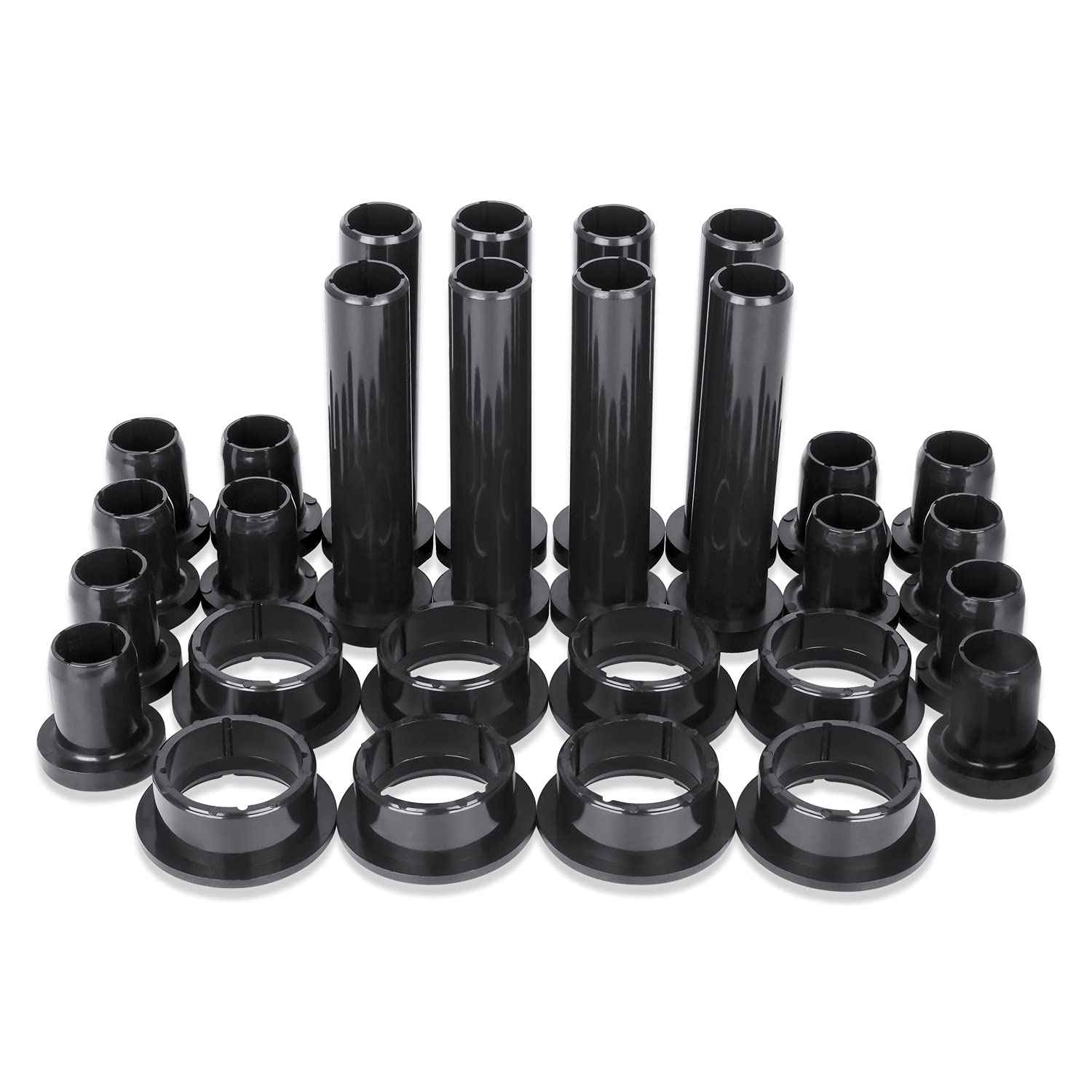 RANSOTO 28PCS Front Rear Control Arm Bushing Kit for Polaris Sportsman 400 450 500 570 800 (1996-2018), A-Arm Long & Short Bushings Replaces 5439270 5438895 5436972 5434548 5433063 5432091 5436973 5432092