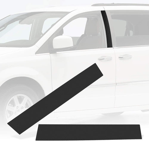 RANSOTO 926-446 B Pillar Trim Door Molding Compatible with 2008-2020 Chrysler Town Country, Dodge Grand Caravan Driver & Passenger Side Windshield Outer Cover Replaces 926-445 5020664AA 5020665AA